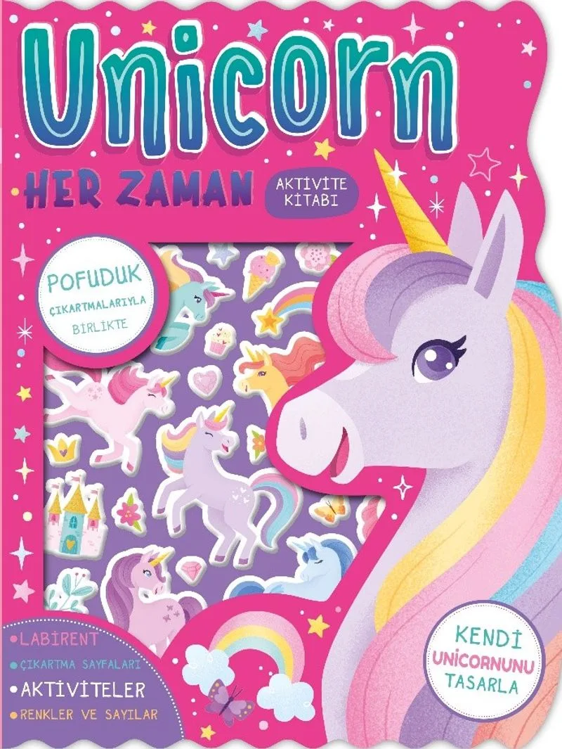 Unicorn Her Zaman Çıkartmalı Aktivite Kitabı