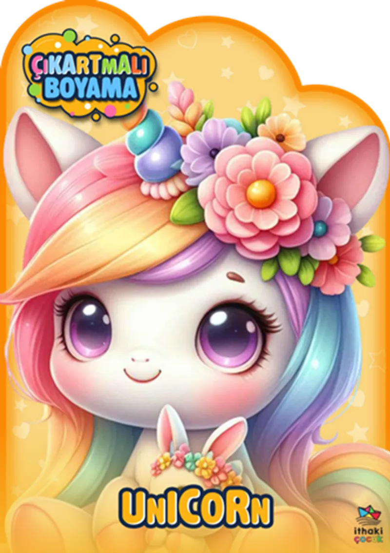 Unicorn Zamanı &ndash; Çıkartmalı Boyama Kitabı