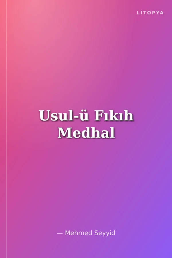 Usul-ü Fıkıh Medhal