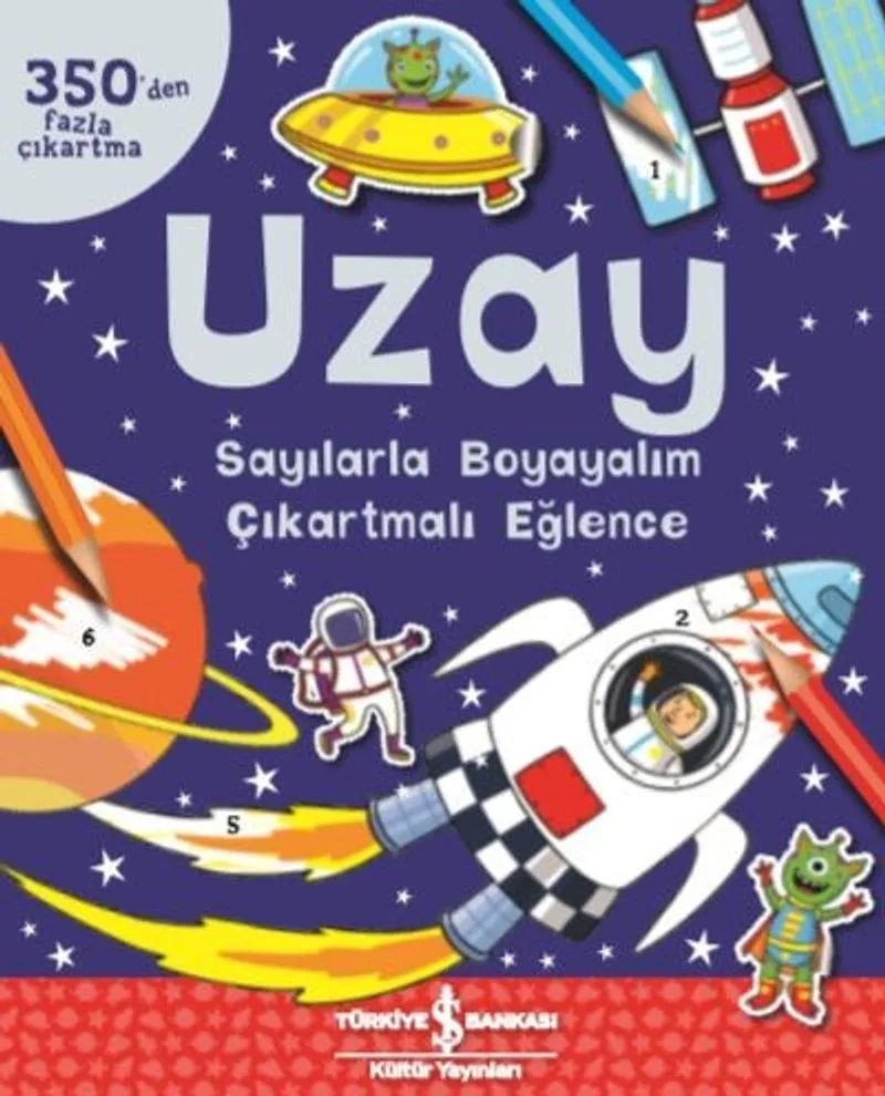 Uzay / Sayılarla Boyayalım Çıkartmalı Eğlence