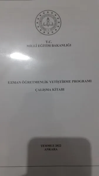 Uzman Öğretmenlik Yetiştirme Programı Çalışma Kitabı