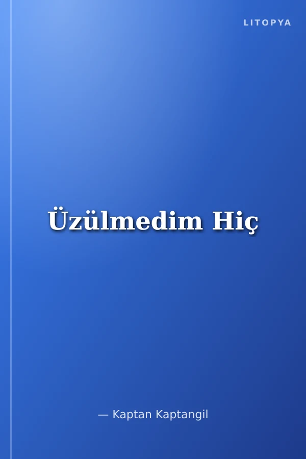 Üzülmedim Hiç