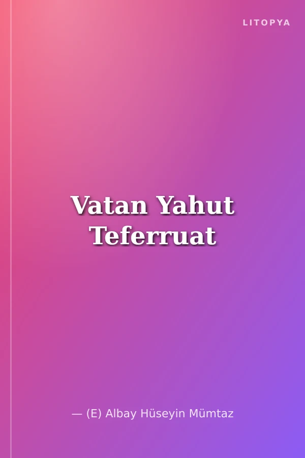 Vatan Yahut Teferruat