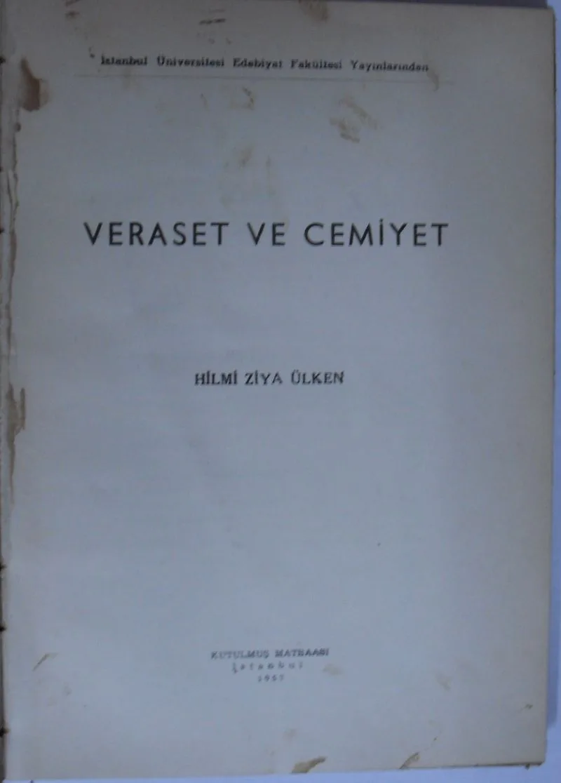 Veraset ve Cemiyet Kod: 12-B-23