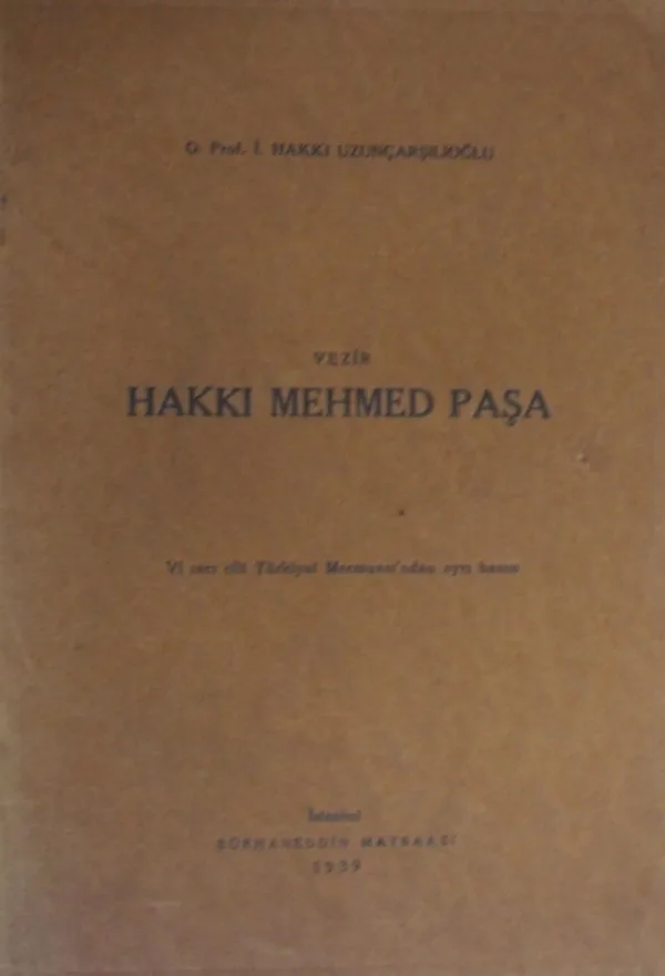 Vezir Hakkı Mehmed Paşa (1-H-76)