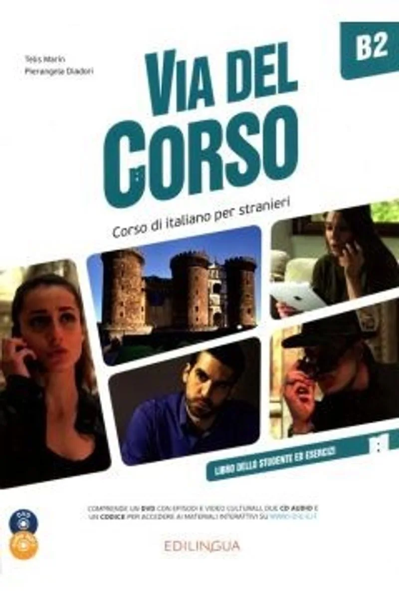 Via del Corso B2 Libro dello studente e.+2CD+DVD