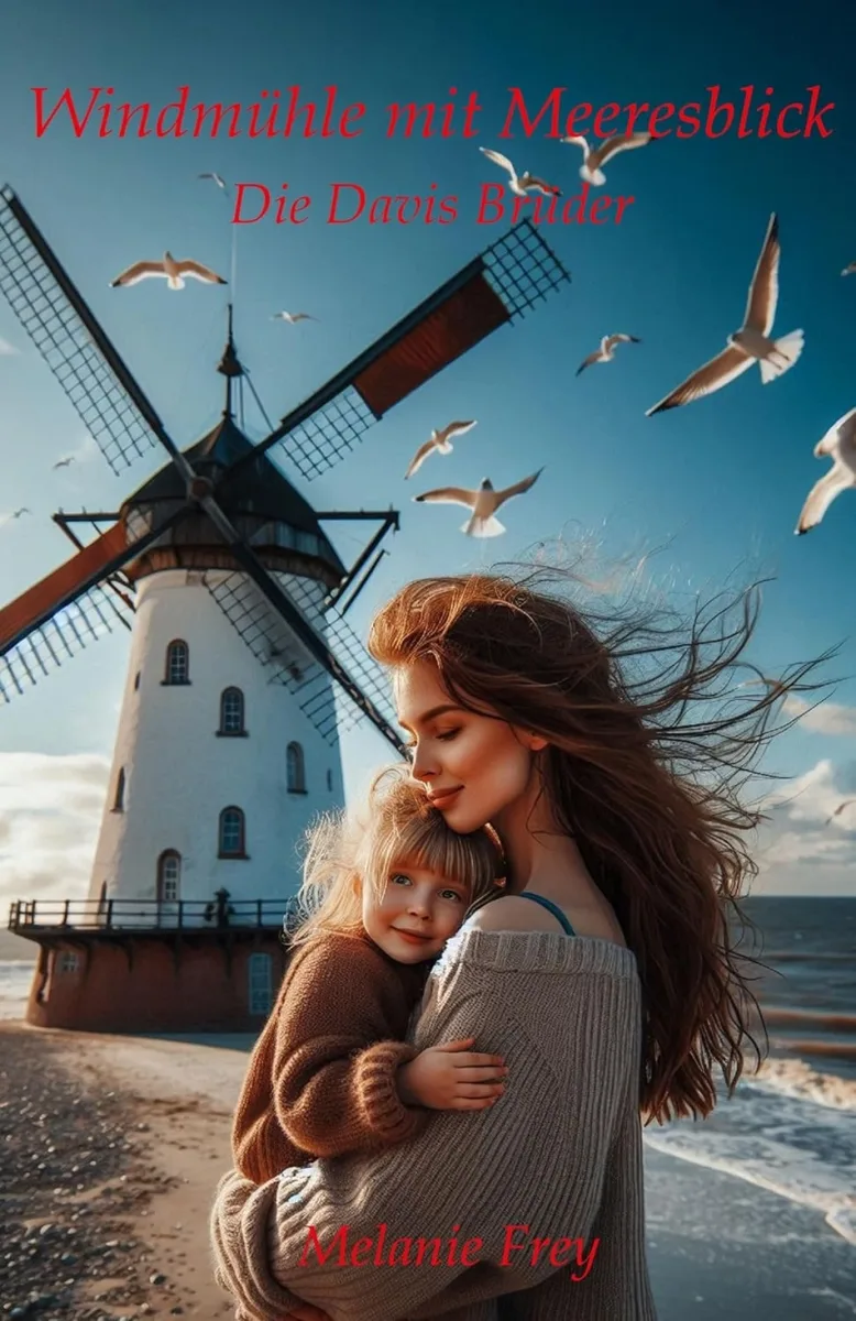 Windmühle mit Meeresblick