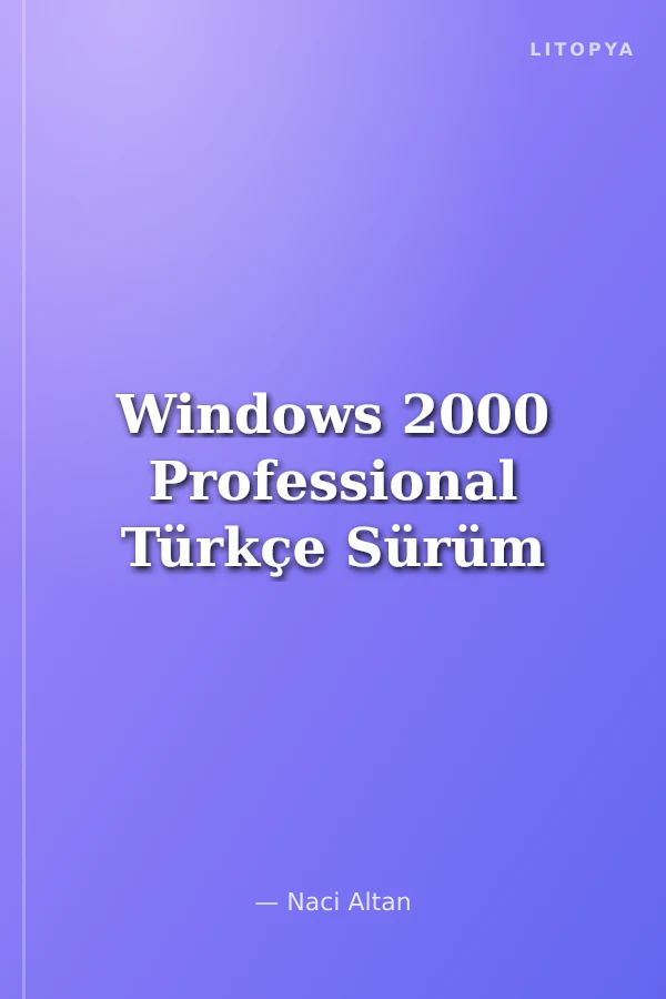 Windows 2000 Professional Türkçe Sürüm