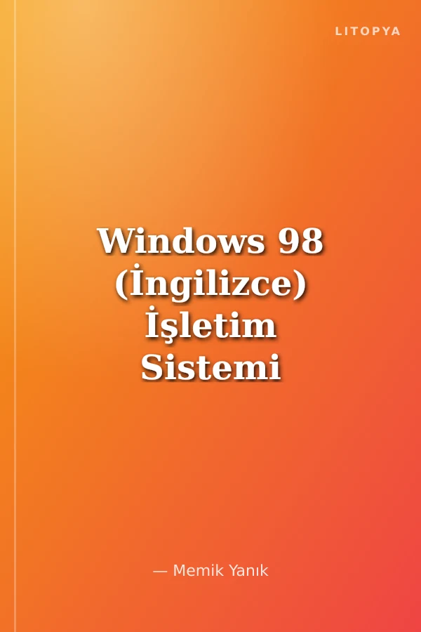 Windows 98 (İngilizce) İşletim Sistemi