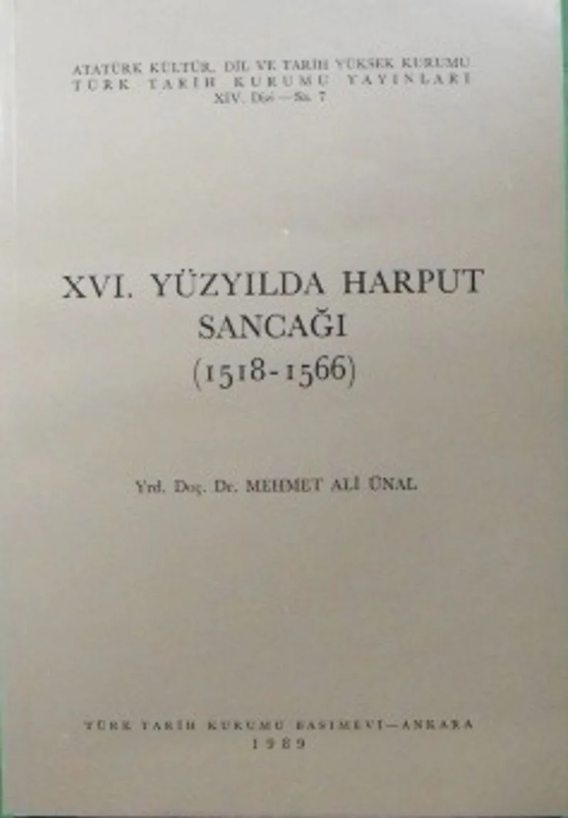 XVI. Yüzyılda Harput Sancağı (1518-1566) / 13-Z-98