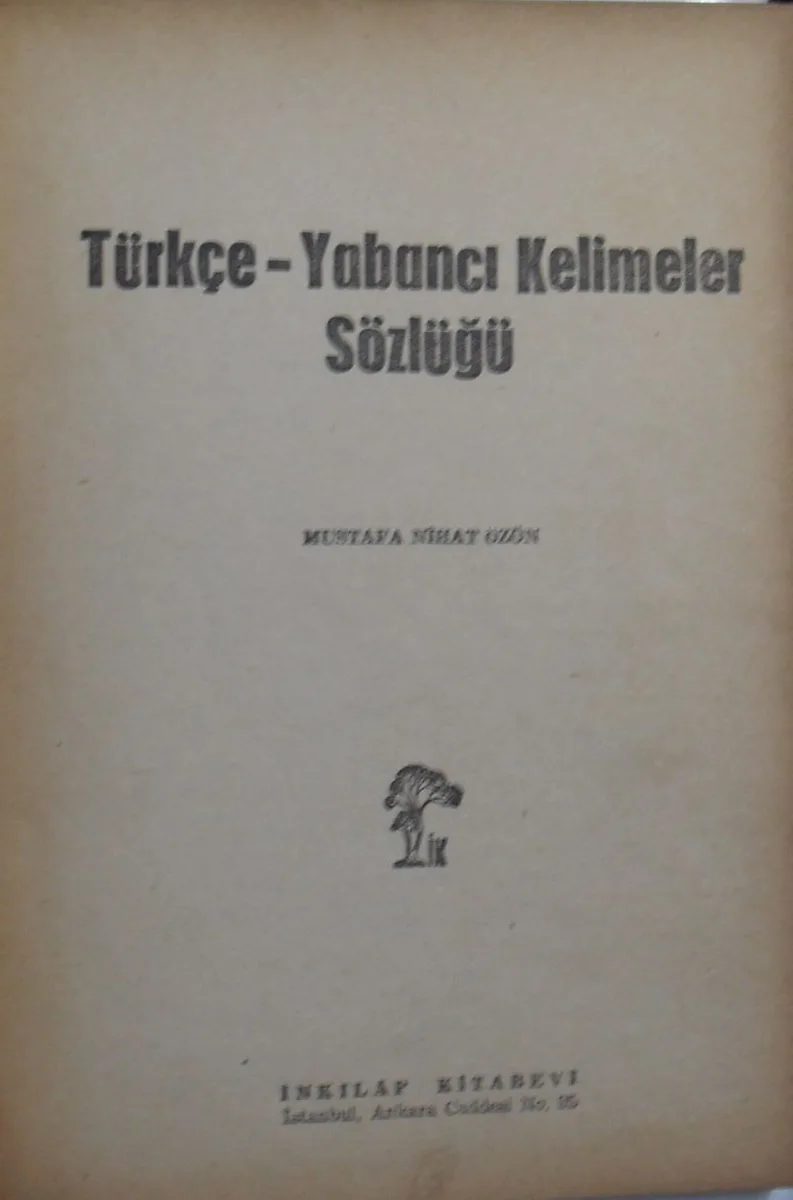 Yabancı Kelimeler Sözlüğü / 39-B-3
