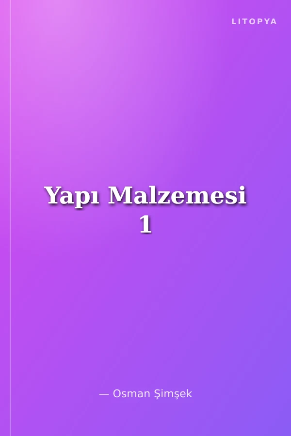 Yapı Malzemesi 1