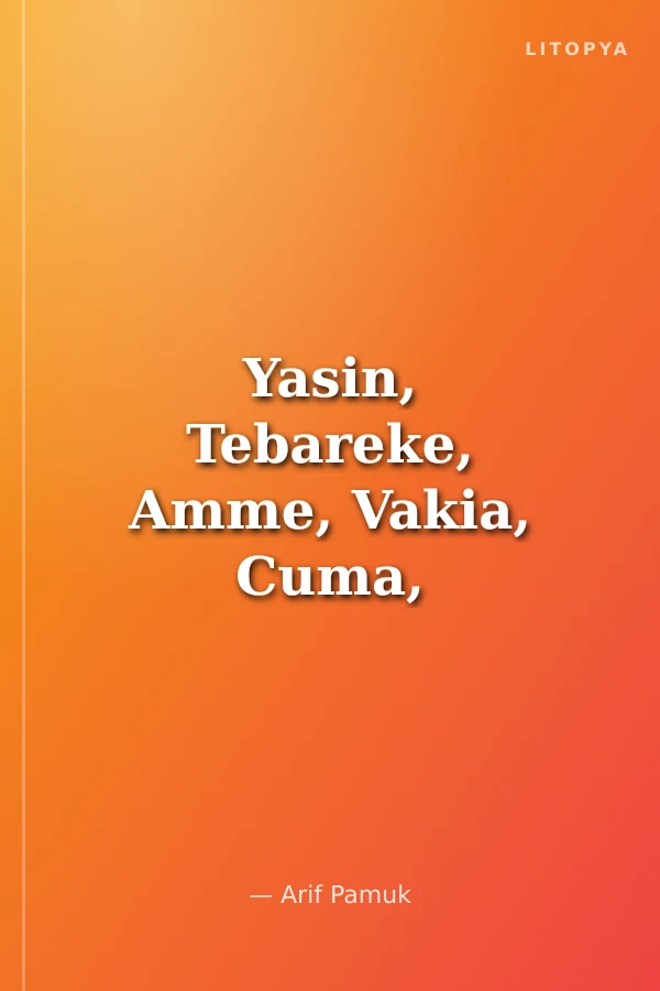 Yasin, Tebareke, Amme, Vakia, Cuma, Duhan, Kıyame ve Namaz Sureleri (Yas-094/P13)