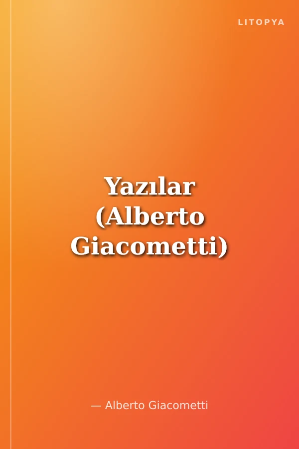 Yazılar (Alberto Giacometti)