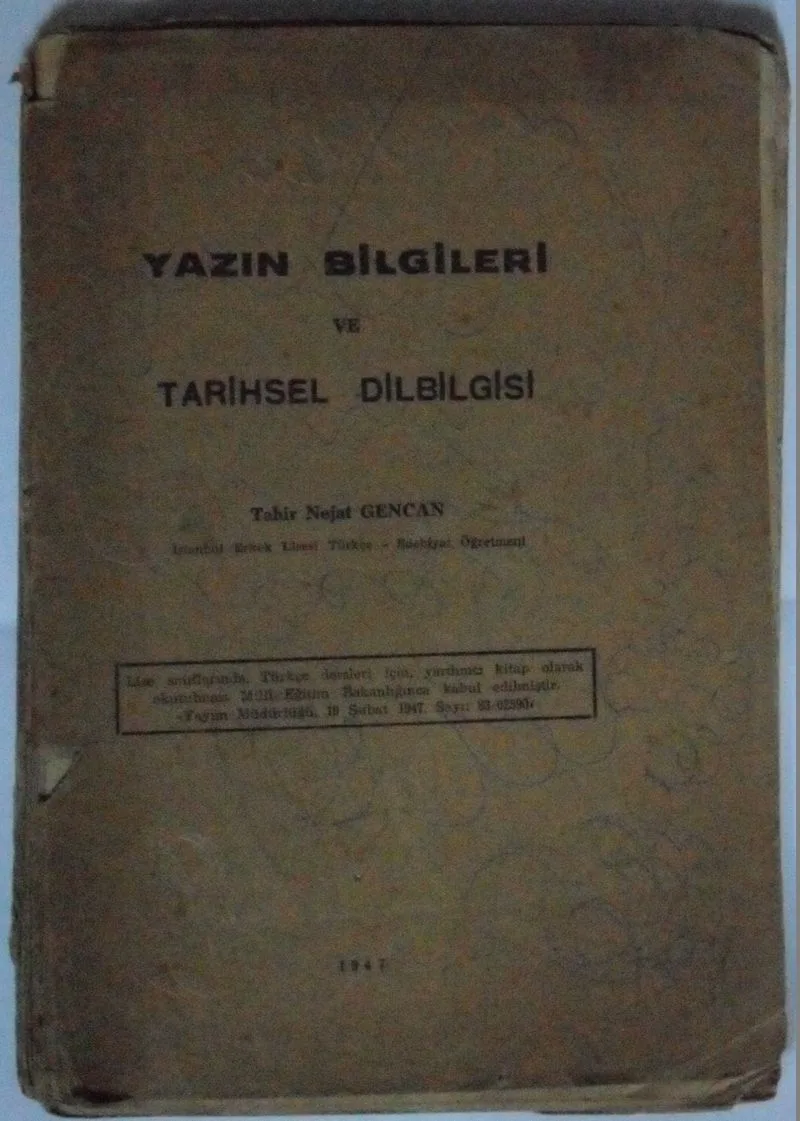 Yazın Bilgileri ve Tarihsel Dilbilgisi Kod: 8-E-18