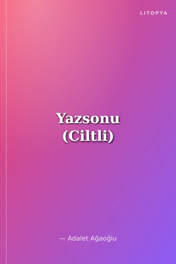 Yazsonu (Ciltli)