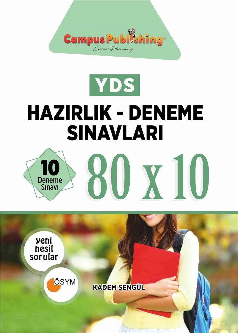 YDS Hazırlık Deneme Sınavları 10 Deneme 80x10