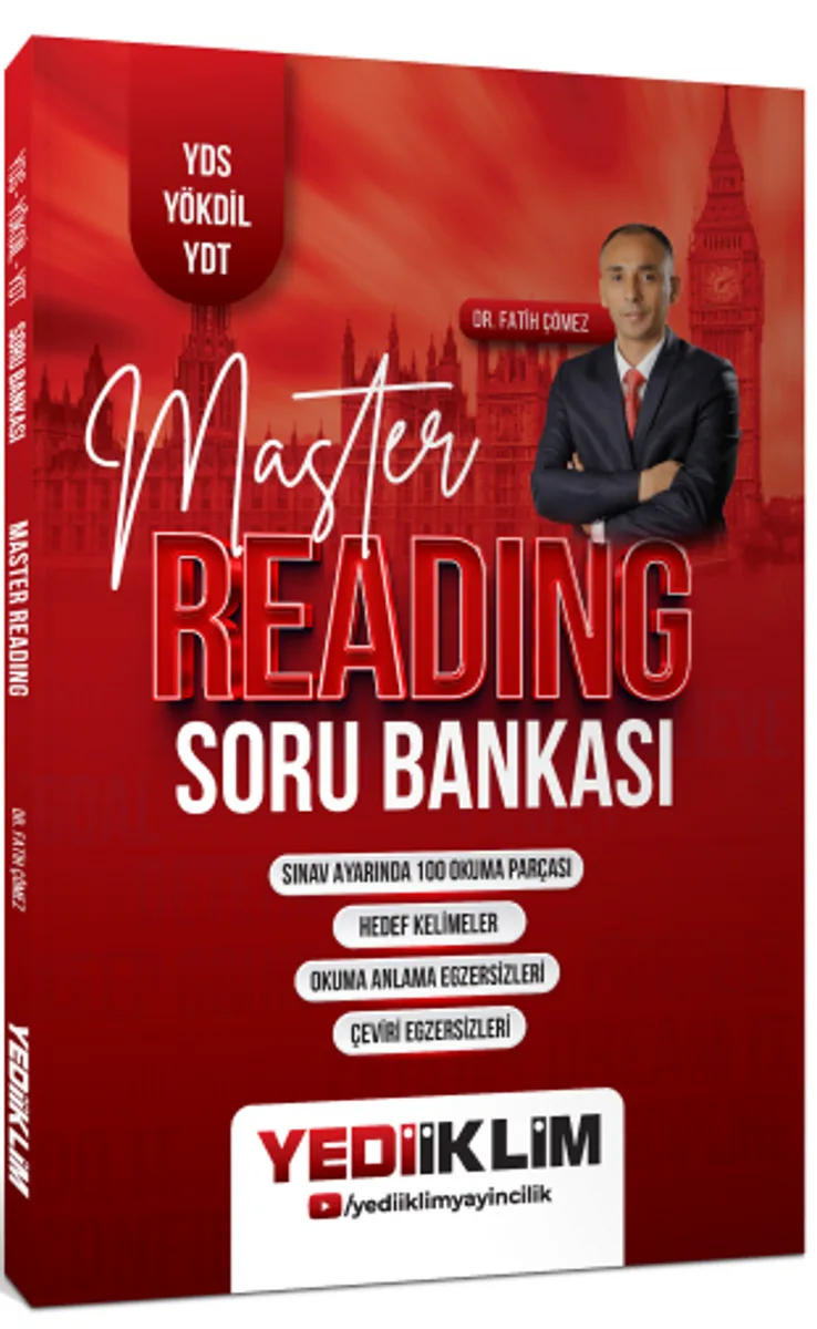 YDS YÖKDİL YDT Master Reading Soru Bankası