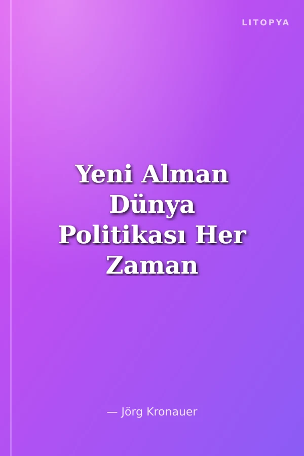 Yeni Alman Dünya Politikası Her Zaman Tetikte