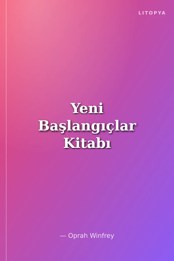 Yeni Başlangıçlar Kitabı