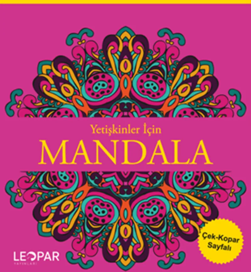 Yetişkinler İçin Mandala (Pembe)