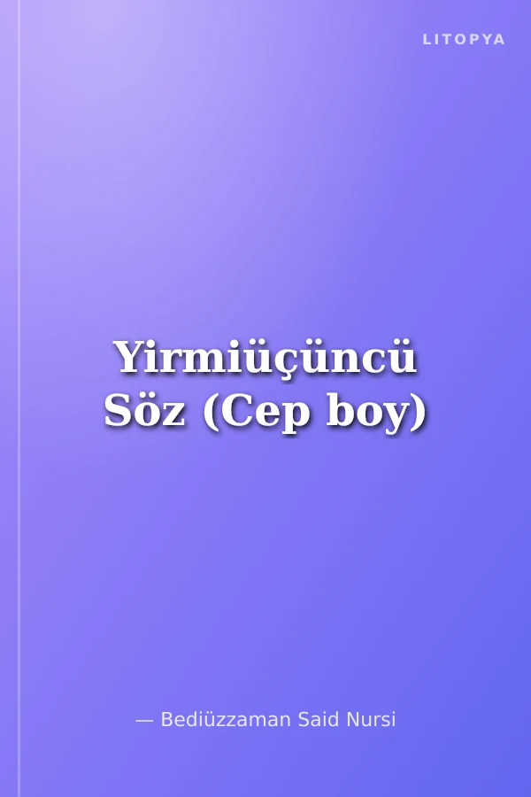 Yirmiüçüncü Söz (Cep boy)