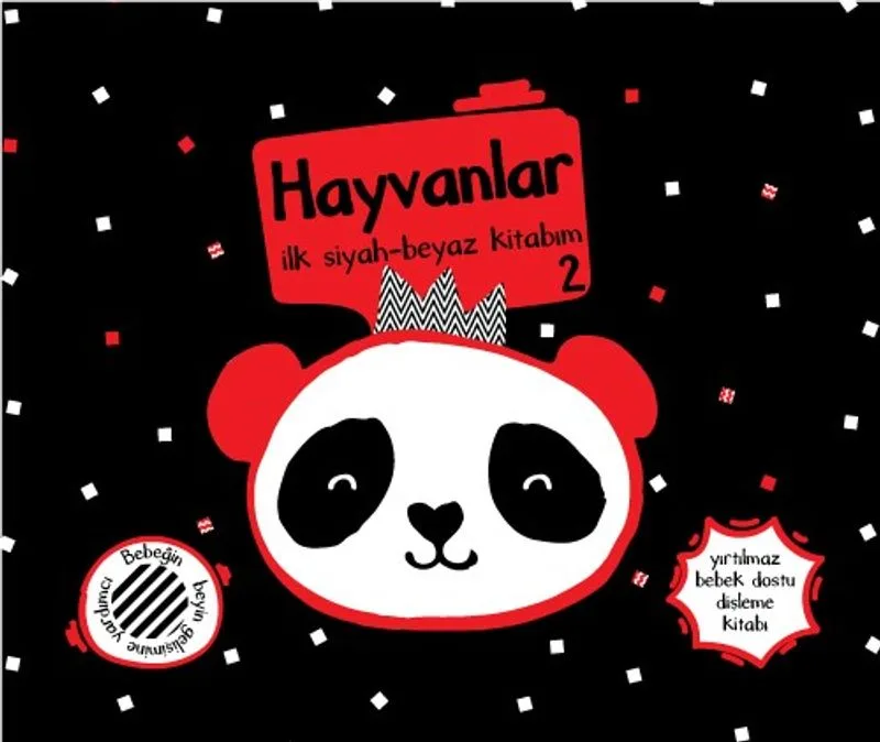 Yırtılmaz Kitap: Hayvanlar 2 İlk Siyah-Beyaz Kitabım