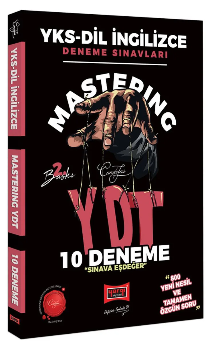 YKS-DİL İngilizce Deneme Sınavları Mastering YDT 10 Deneme Sınavı