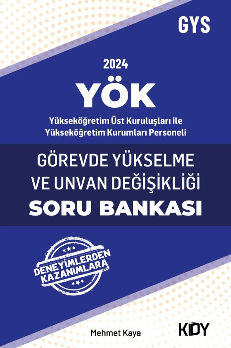 YÖK Görevde Yükselme Soru Bankası