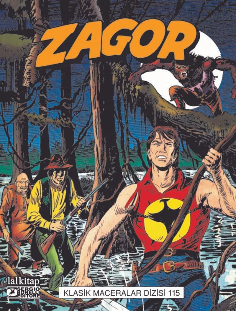 Zagor Klasik Maceralar Cilt 115 Yeşil Kefen-Karanlıkta Dehşet-Kızılderili Koruma-Şeytan Labirenti