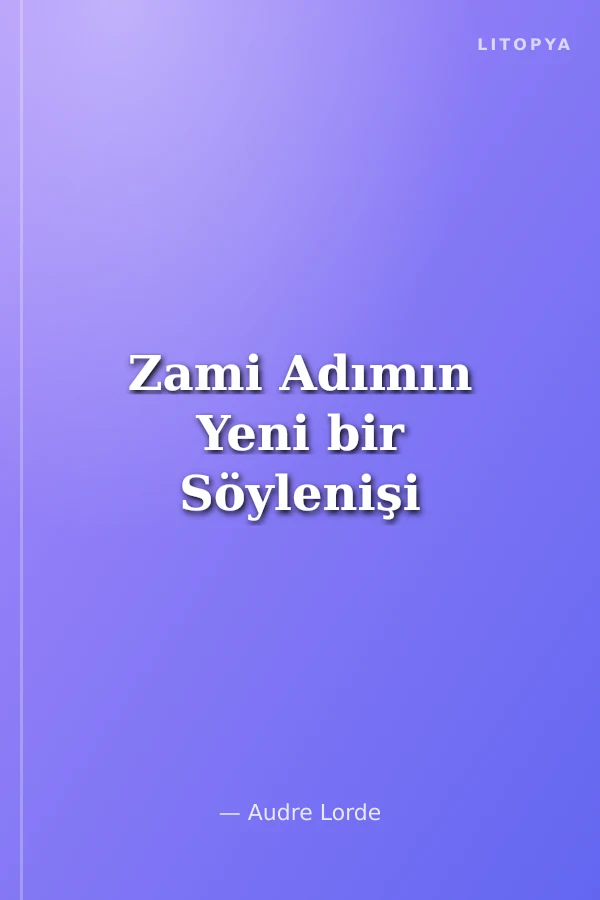Zami Adımın Yeni bir Söylenişi