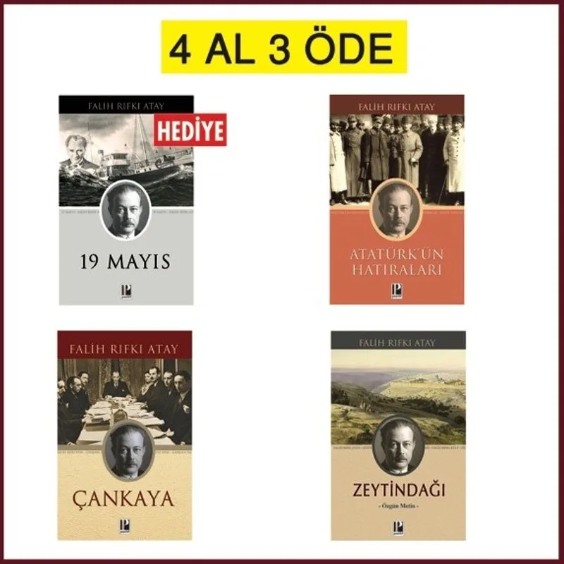 Zeytindağı-Çankaya-Atatürk'ün Hatıraları - 19 Mayıs Seti 4 Al 3 Öde ( 1 Kitap Hediye)